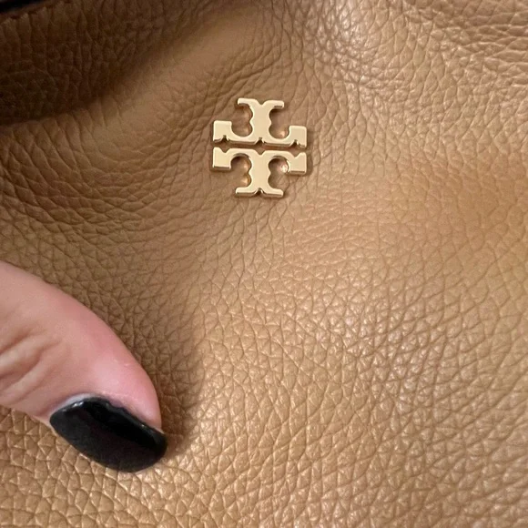 Tory Burch Pebbled Leather Hobo Tote - Picture 2 of 9